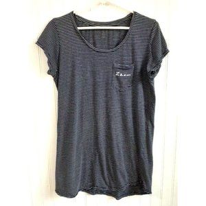 Loft Womens XSmall Blue White Stripe Sleepwear‎ Dress Cotton